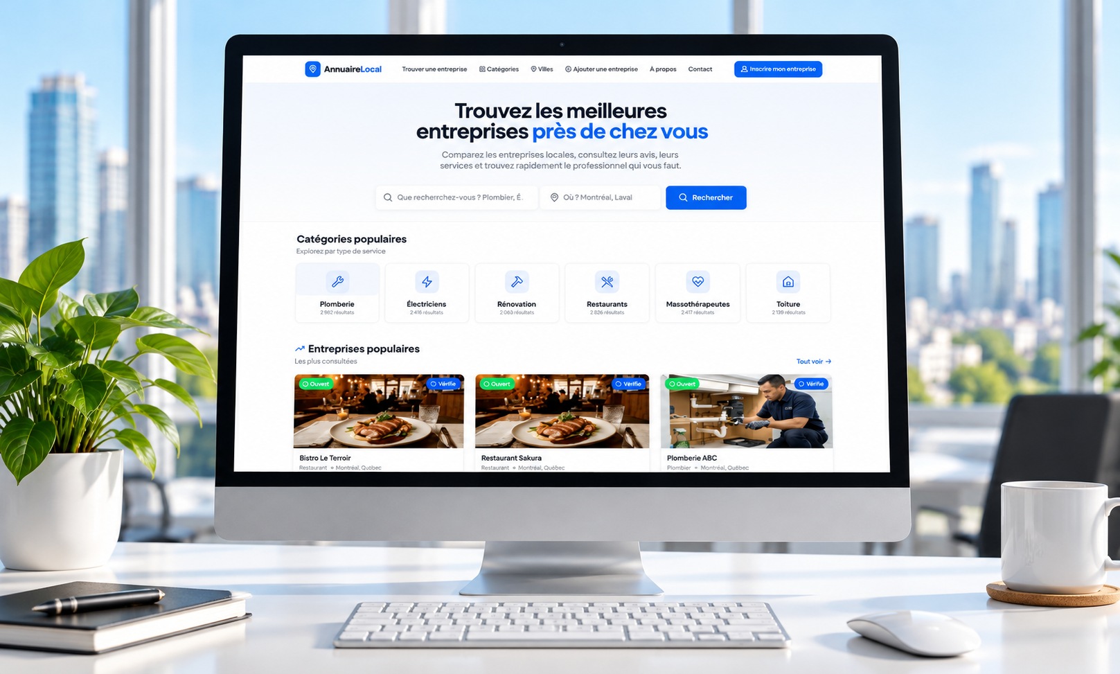 Mockup du site Locayep