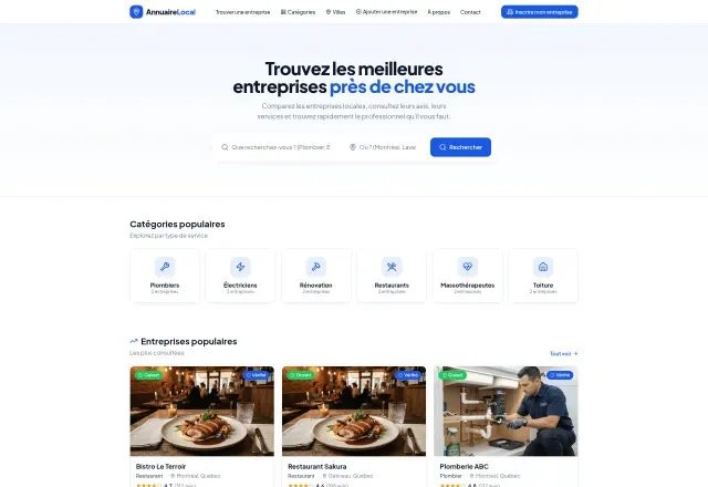 Plateforme d’annuaire local Locayep