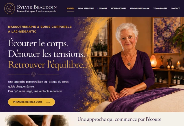 Aperçu du site de Sylvie Beaudoin